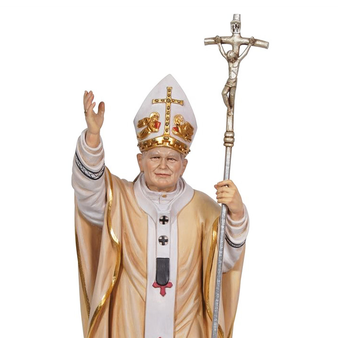 Pope John Paul II statue - Wood 2