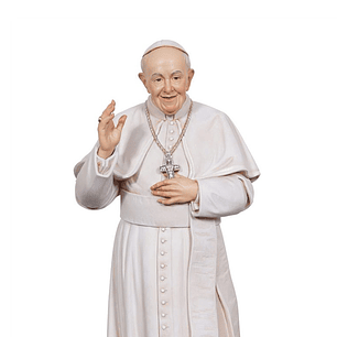 Pope Francis statue - Wood