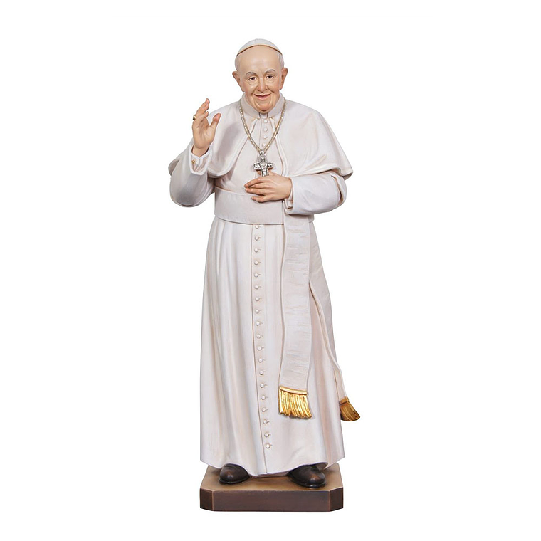 Pope Francis statue - Wood 1