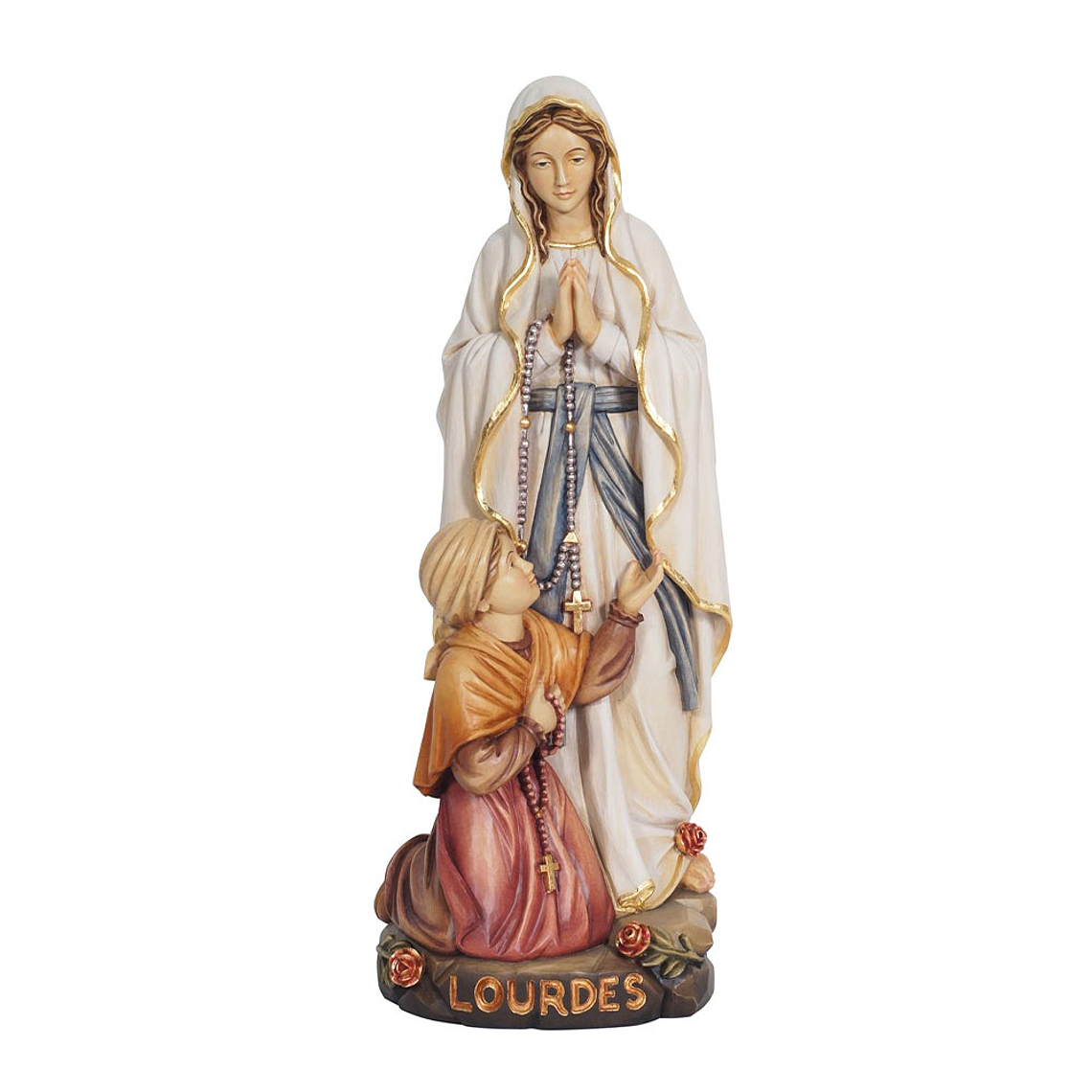 Our Lady of Lourdes and Saint Bernadette - Wood 1