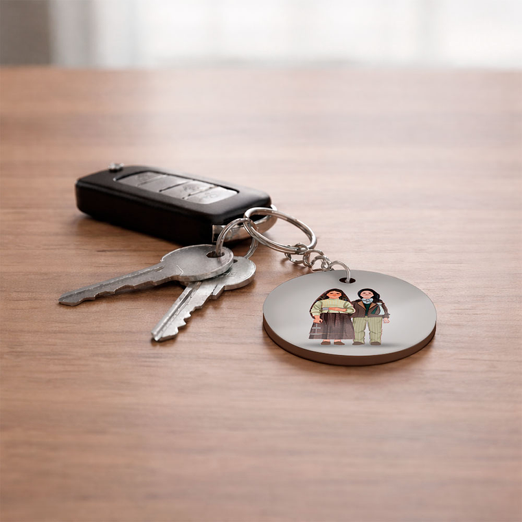 Porte-clés de Sainte Jacinthe et Saint François Marto 2