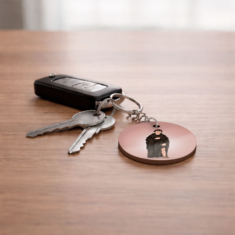 Saint Peregrine Keychain 2