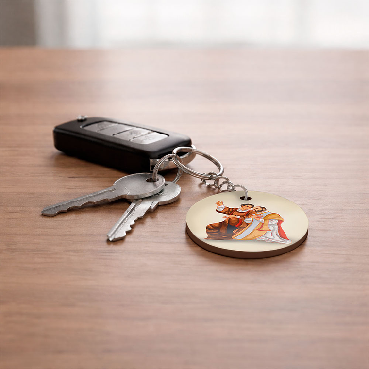 Saint Faustinus and Saint Jovita keychain 2