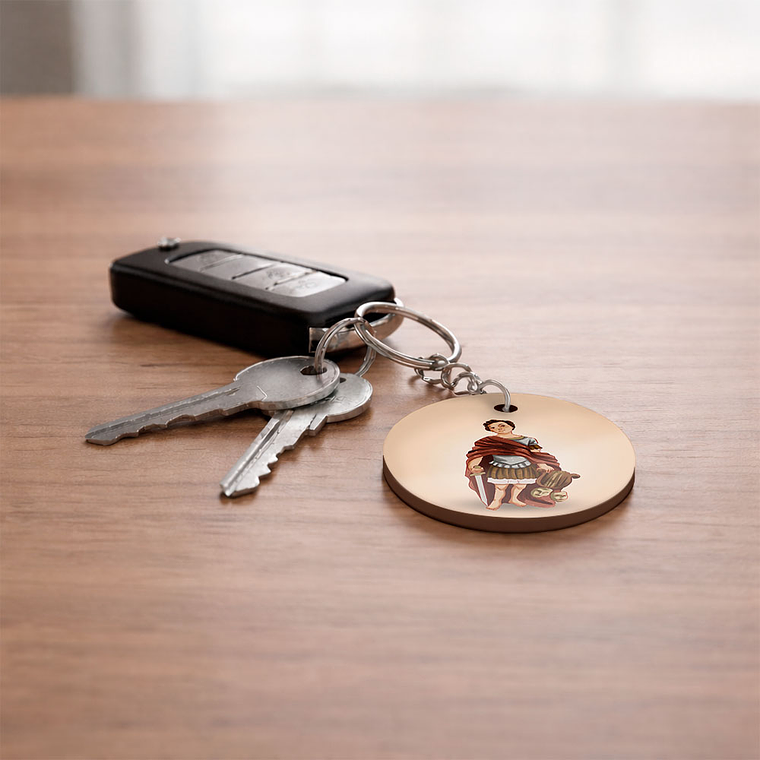 Saint Genesius Keychain 2