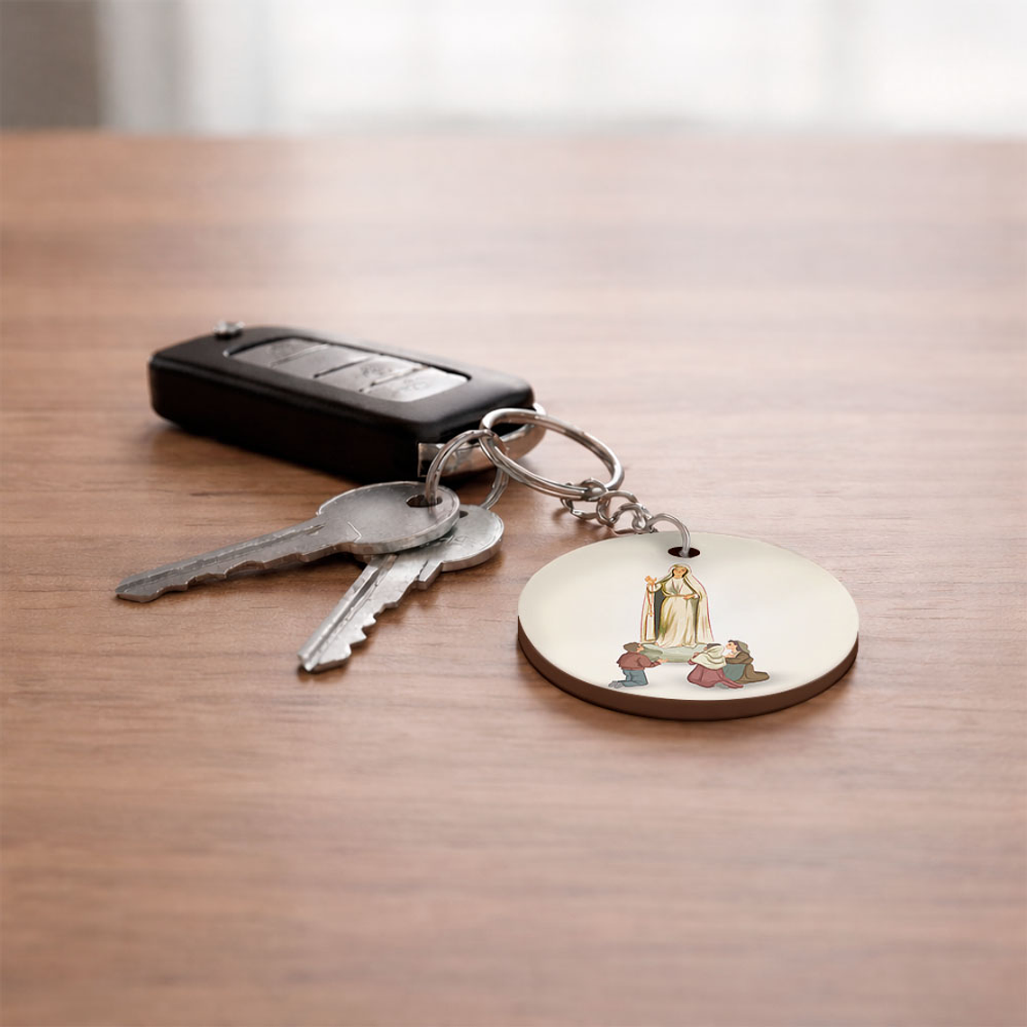 Apparition of Fátima Keychain 2
