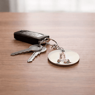 Apparition of Fátima Keychain