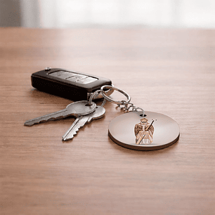 Saint Isidore of Seville Keychain