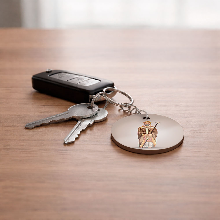 Saint Isidore of Seville Keychain 2