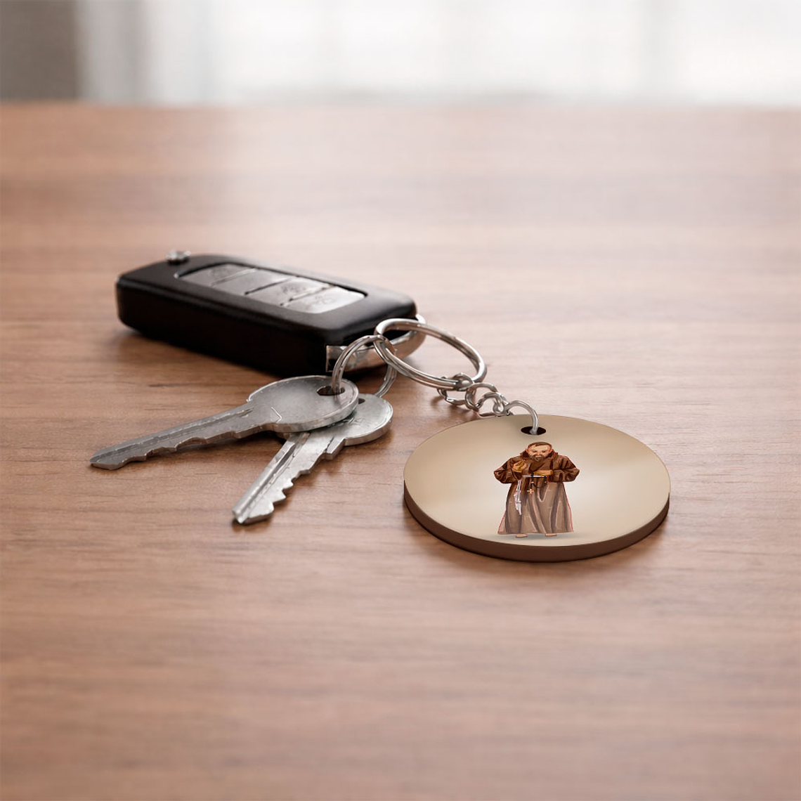 Father Pio Keychain 2