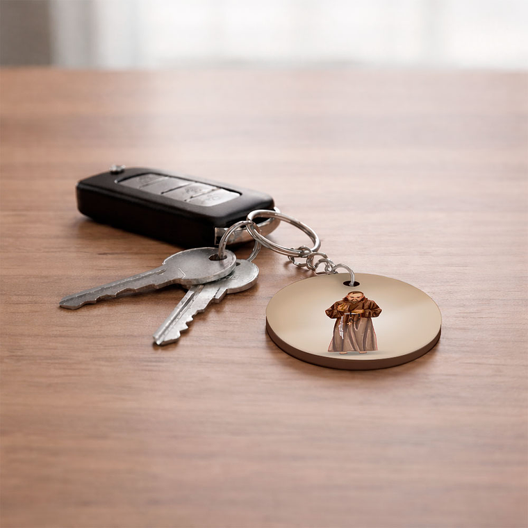 Father Pio Keychain 2