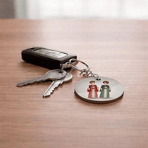 Saint Cosmas and Saint Damian Keychain