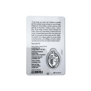 Tarjeta con oración del Papa León XIV