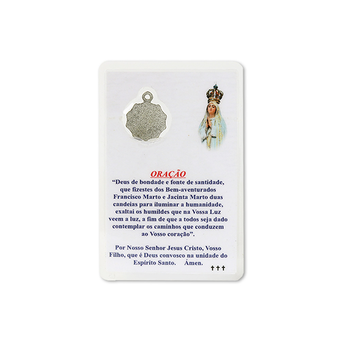 Saint Jacinta and Saint Francisco Marto prayer card 2
