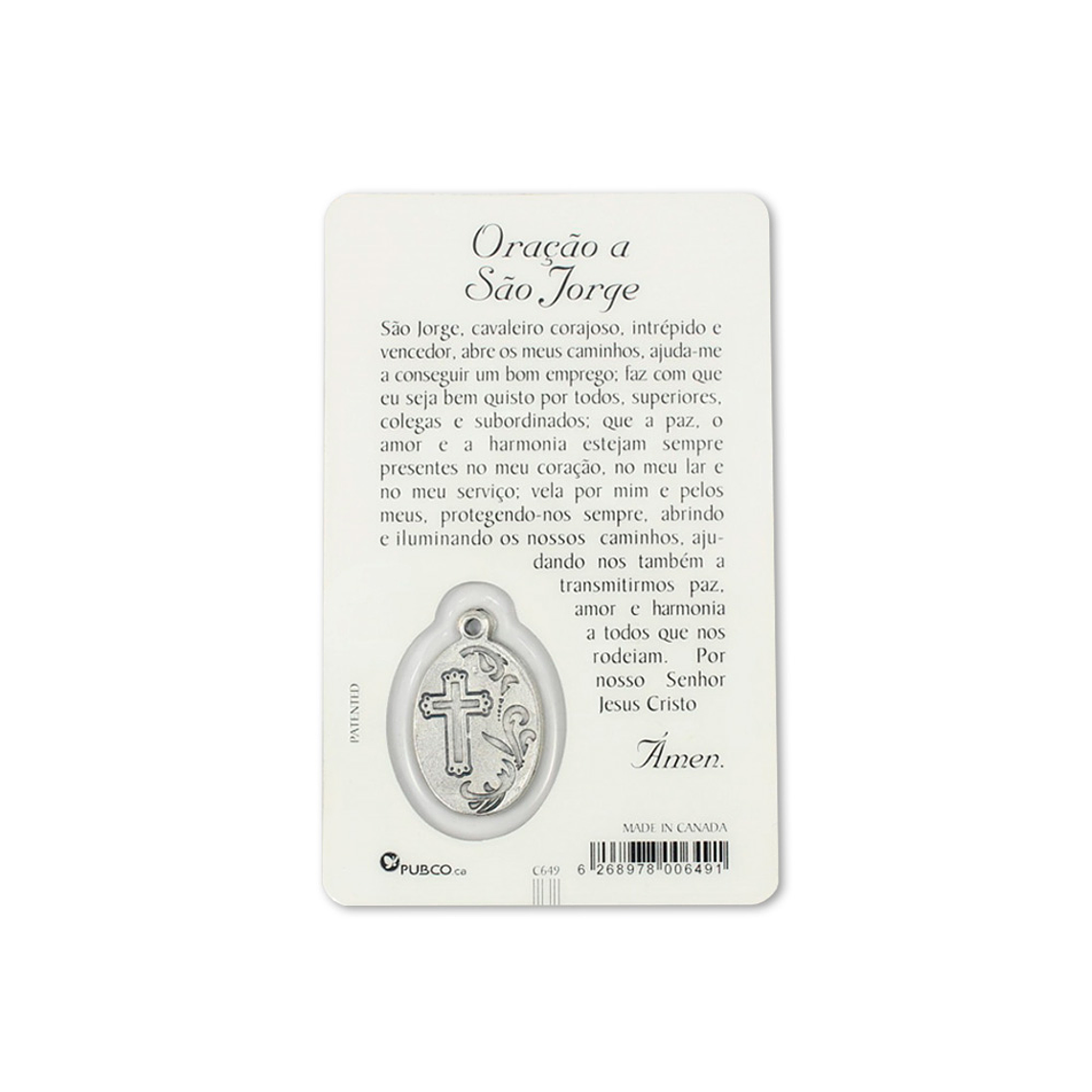Pagela com oração de São Jorge 2