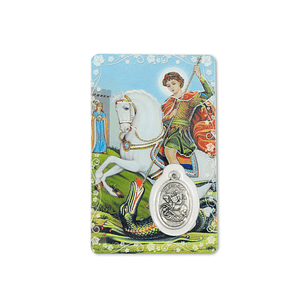 Saint George prayer card