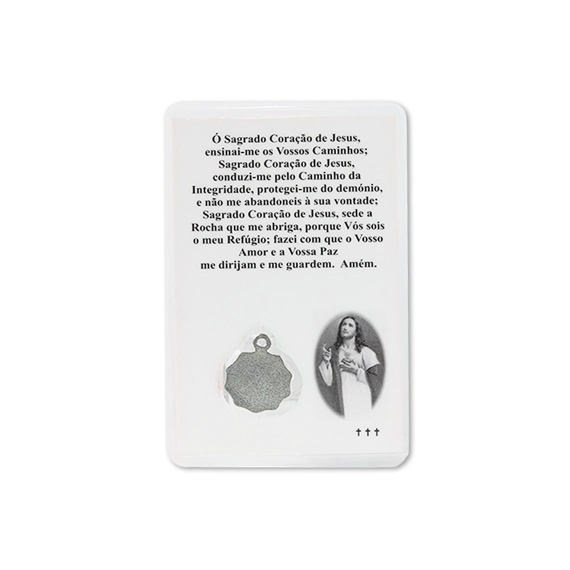 Cartão com oração do Sagrado Coração de Jesus 2