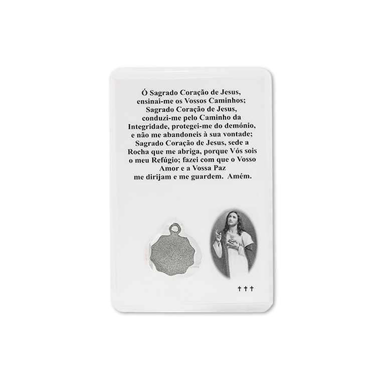 Cartão com oração do Sagrado Coração de Jesus 2