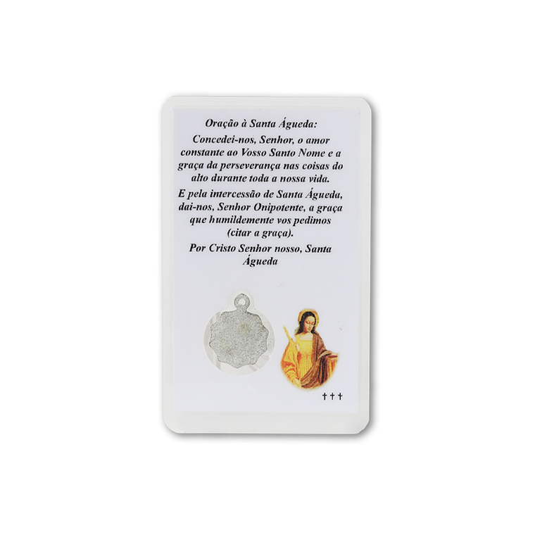 Saint Agatha prayer card 2