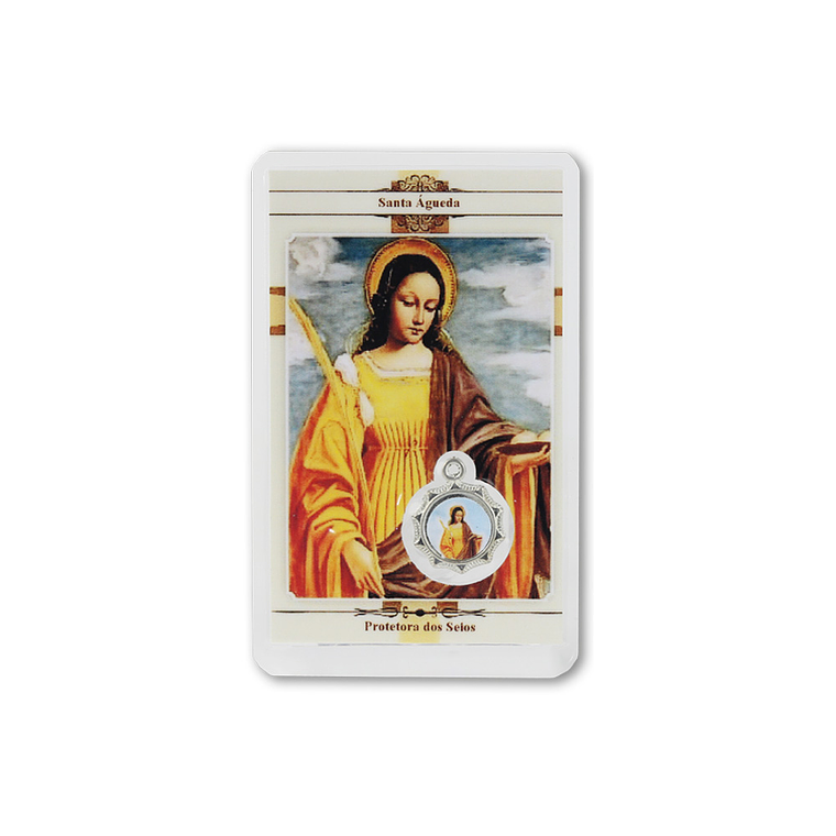 Saint Agatha prayer card 1