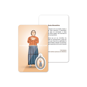 Blessed Alexandrina prayer card