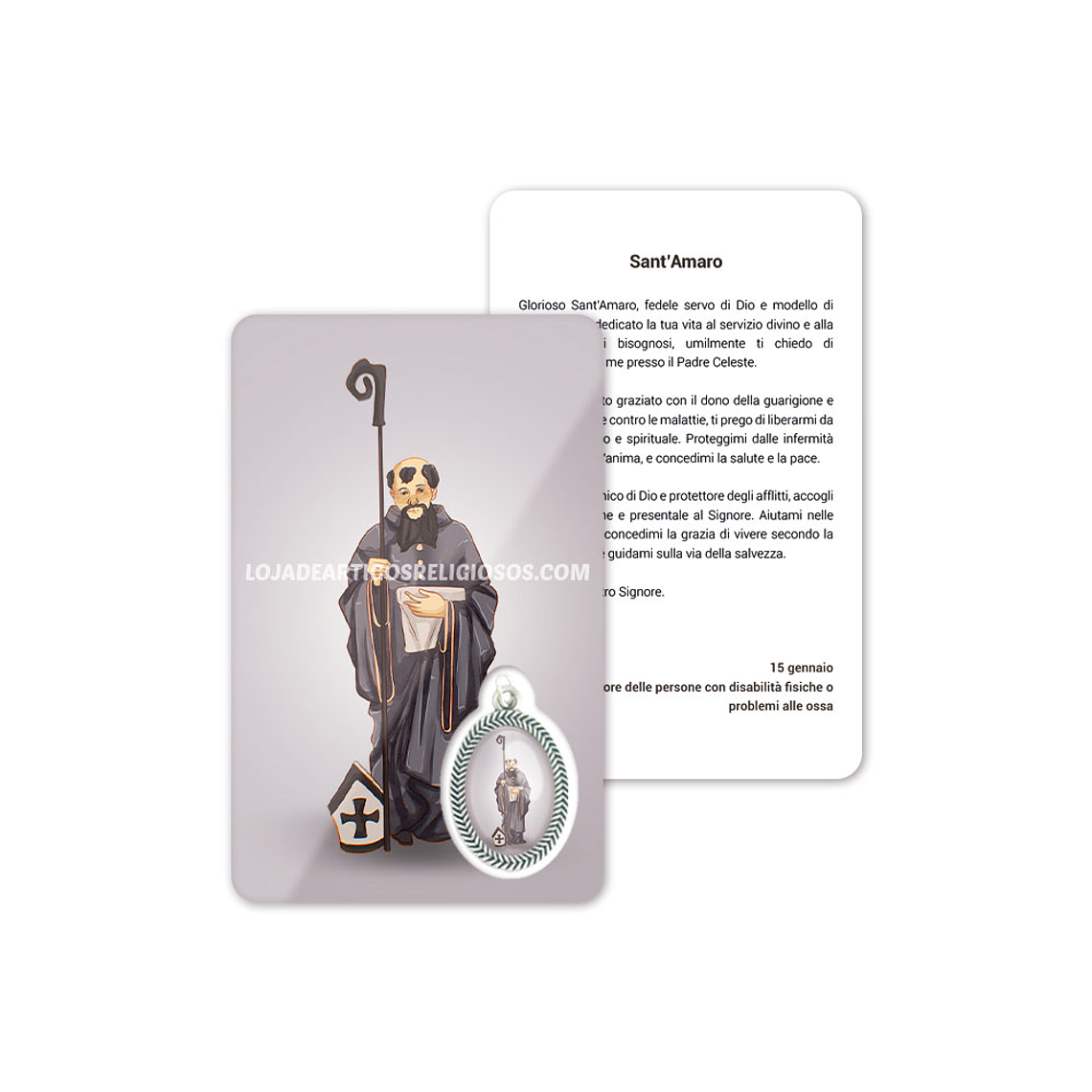 Carte de prière de Saint Amaro 3
