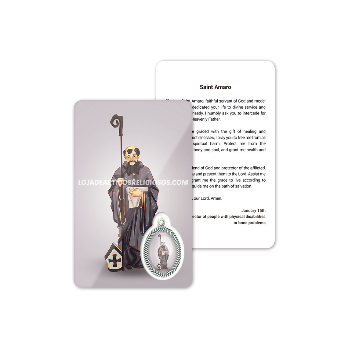 Carte de prière de Saint Amaro 4