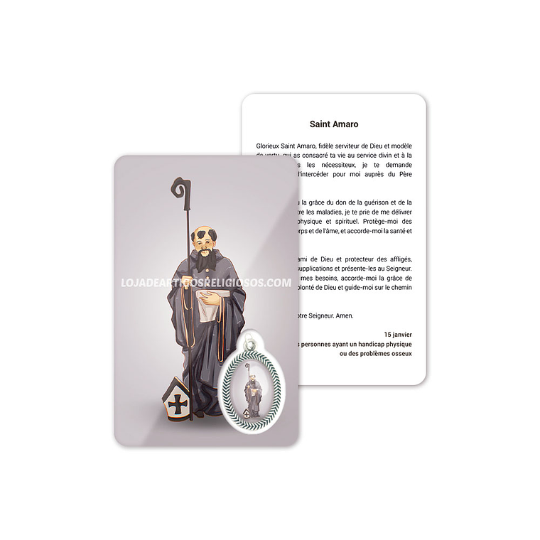 Carte de prière de Saint Amaro 5
