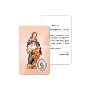 Carte de prière de Sainte Anne