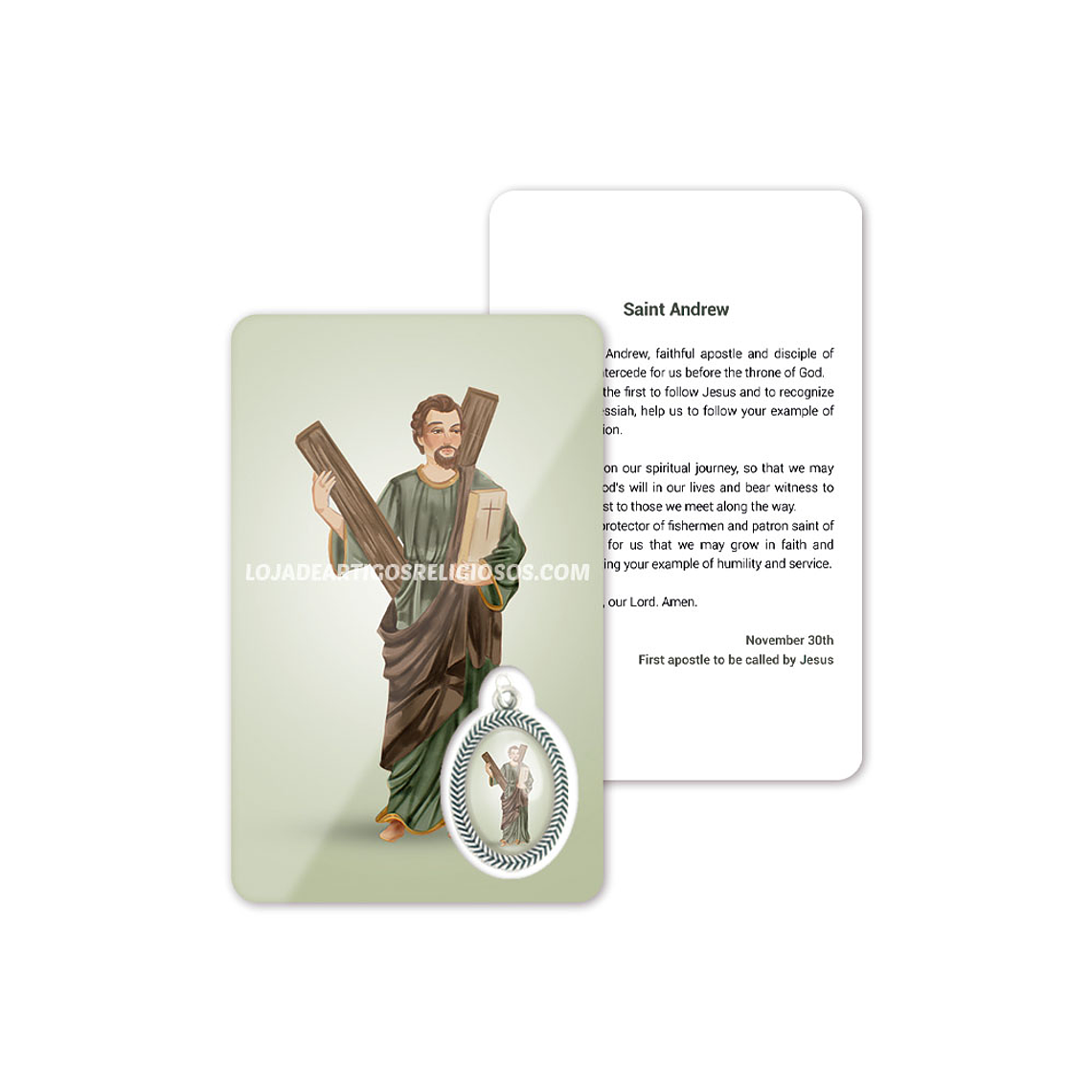 Tarjeta con oración de San Andrés 4