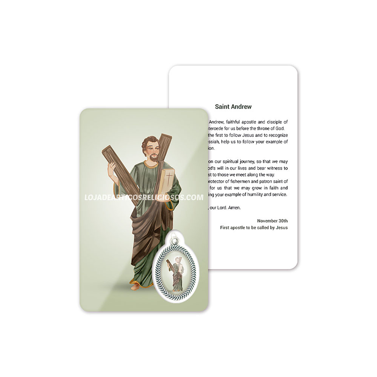Tarjeta con oración de San Andrés 4