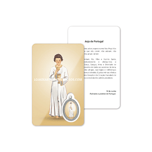 Angel of Portugal prayer card