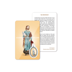 Saint Bartholomew prayer card