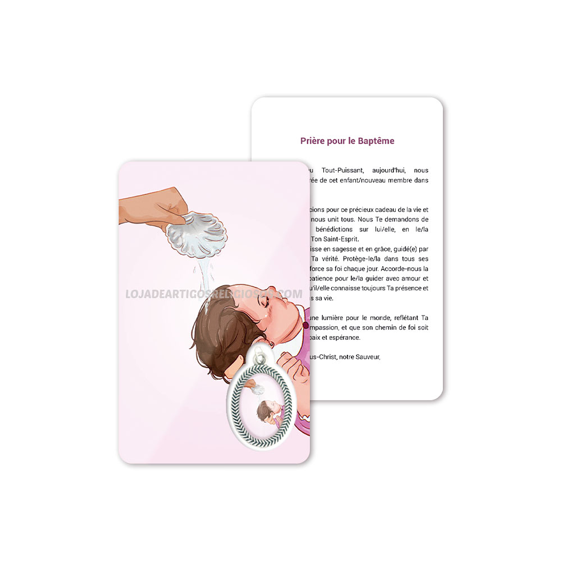 Cartão com oração do Batismo 5