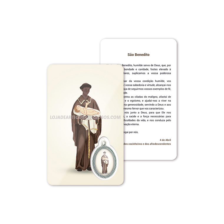 Saint Benedict prayer card 1