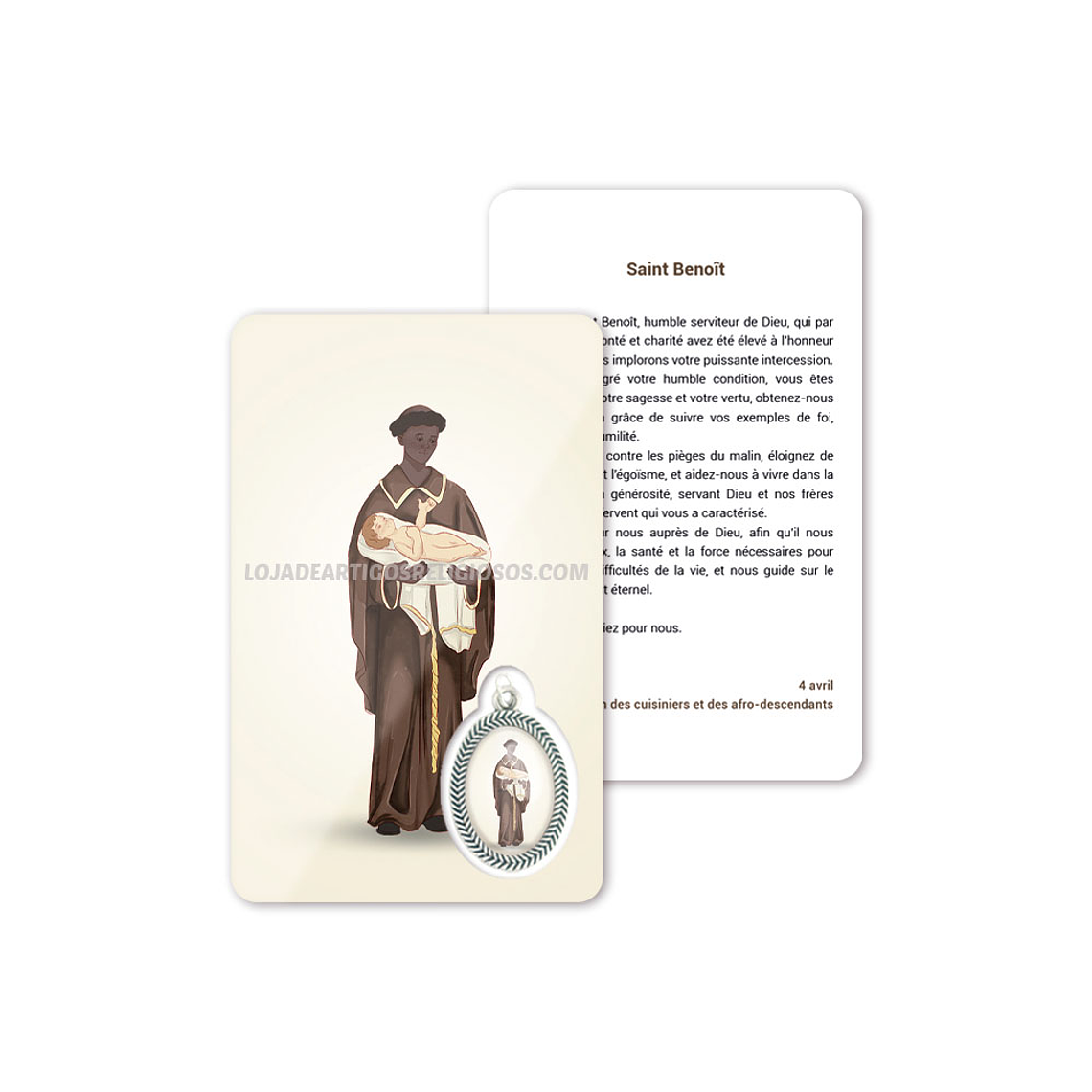 Saint Benedict prayer card 5