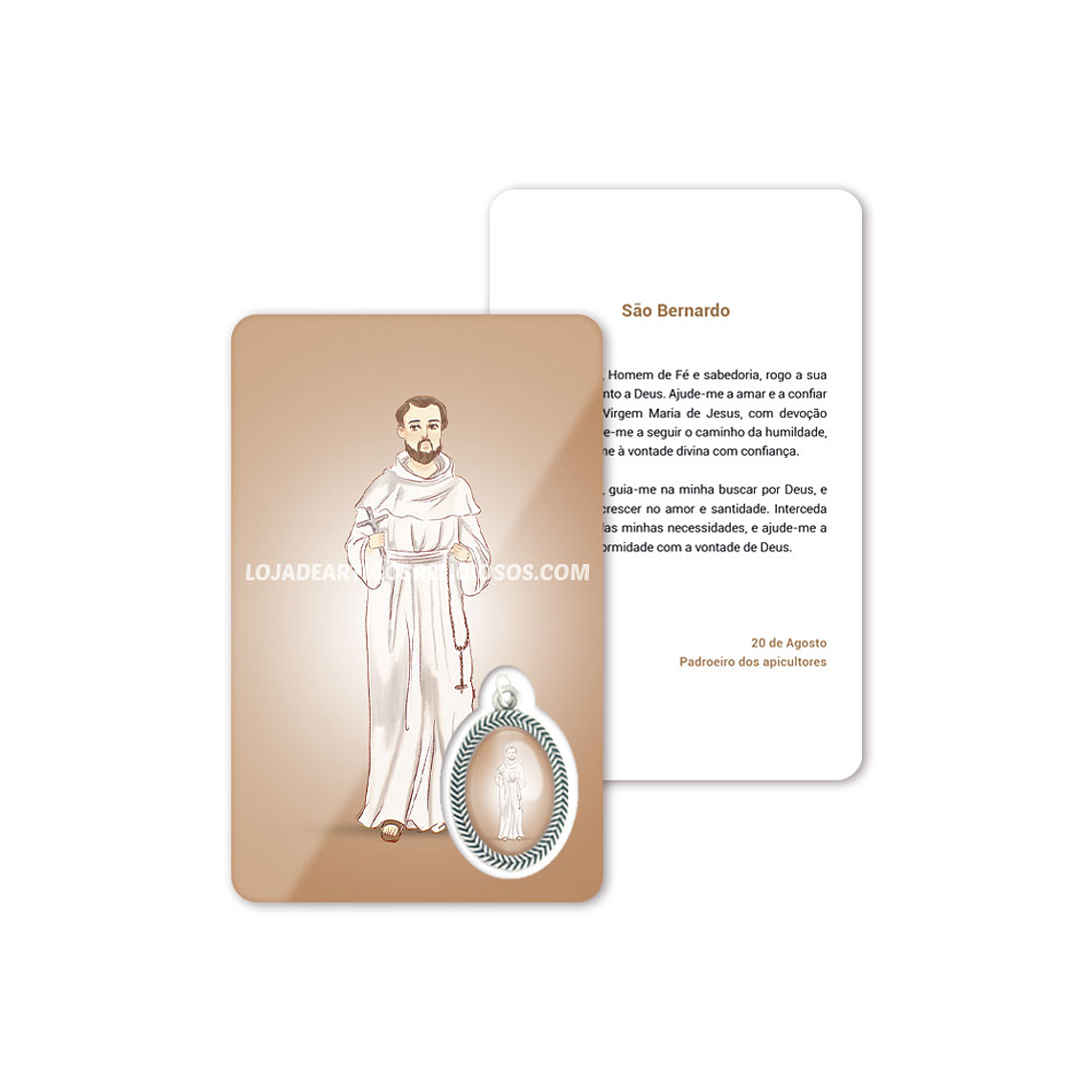 Carte de prière de Saint Bernard 1