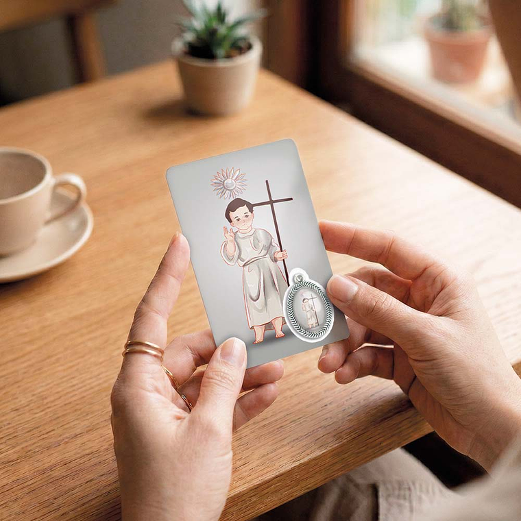 Cartão com oração de Bom Jesus Menino 6