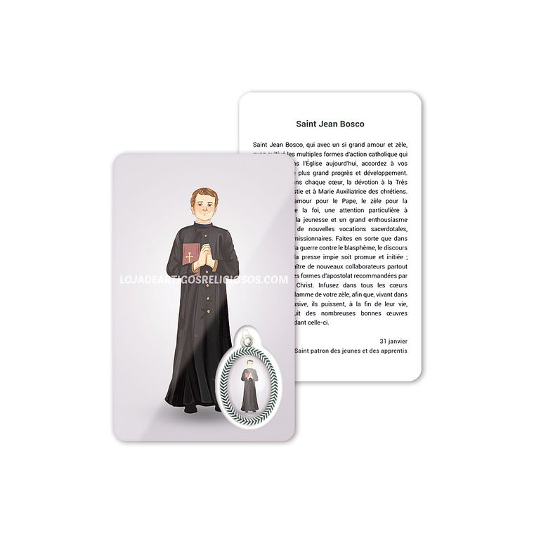 Tarjeta con oración de San Juan Bosco 5