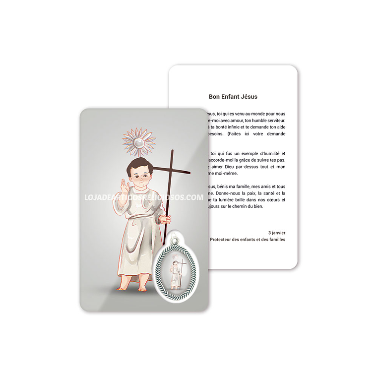 Cartão com oração de Bom Jesus Menino 5