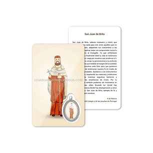 Saint John de Britto prayer card