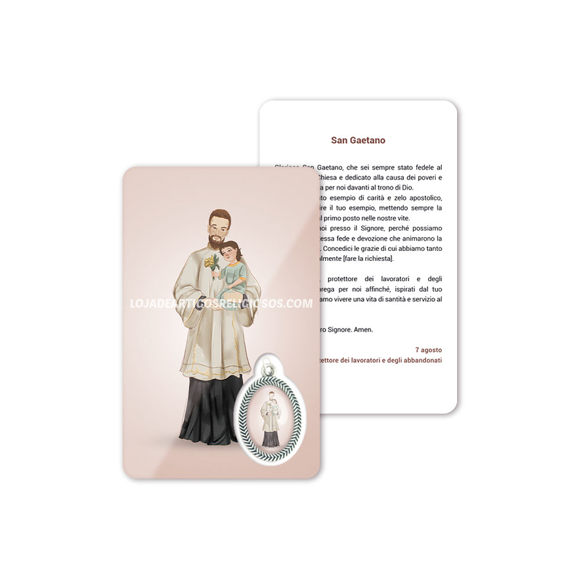 Tarjeta con oración de San Cayetano 3