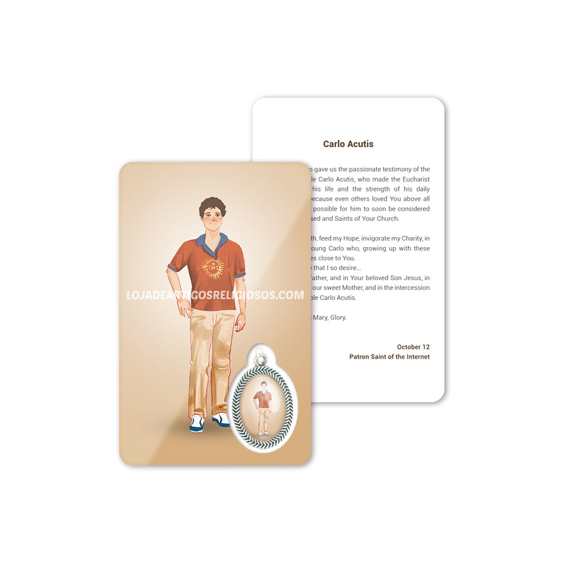 Carte de prière de Carlo Acutis 4