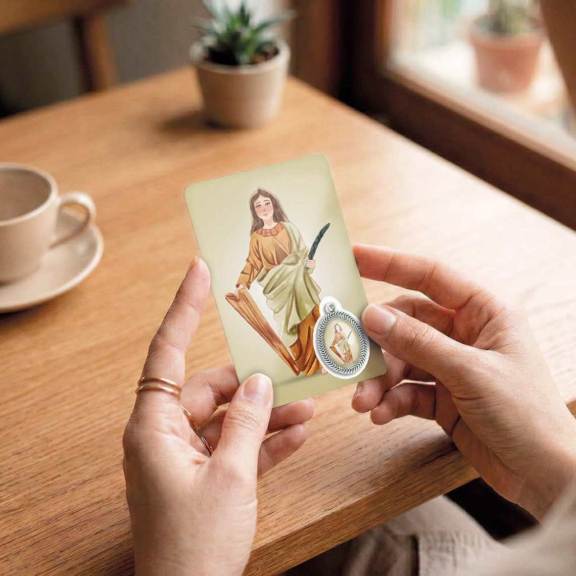 Carte de prière de Sainte Cécile 6