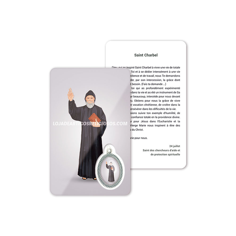 Cartão com oração de São Charbel 5