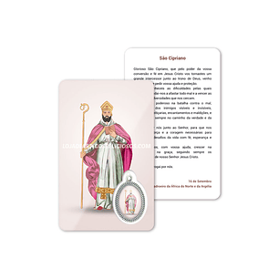 Saint Cyprian prayer card