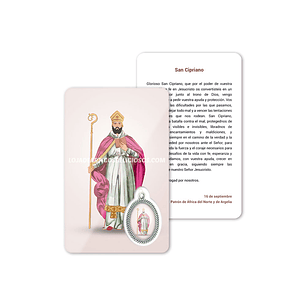 Saint Cyprian prayer card