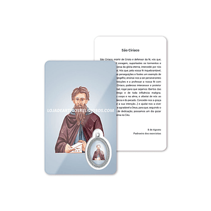 Saint Cyriacus prayer card