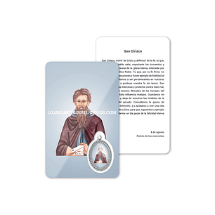 Saint Cyriacus prayer card