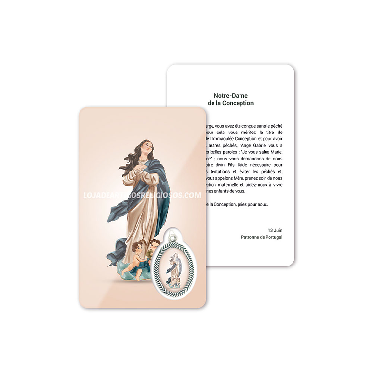 Tarjeta con oración de Nuestra Señora de la Concepción 5