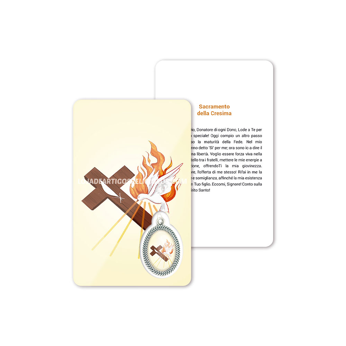 Tarjeta con oración del Sacramento de la Confirmación 3